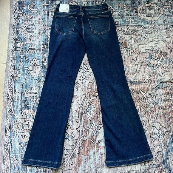 KanCan Jaden Mid Rise Flare Jeans Petite NWT Distressed Flare Jeans Size 9 - Picture 13 of 15